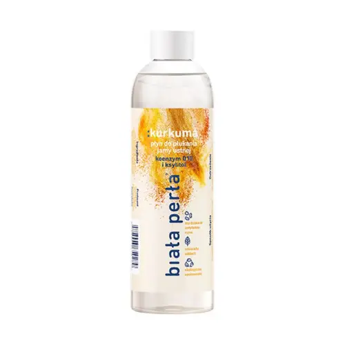 płyn do płukania jamy ustnej biała perła z kurkumą